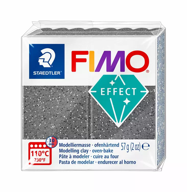 Fimo Effect kiviväri, graniitti, harmaa - FIMO Soft ja Effect -muovailumassat - 8010-803 - 3