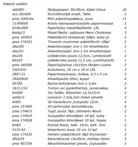 HUIPPUPAKETTI! Menneiden Joulujen - Askartelupakkaukset ja -lehdet - POS34 - 2