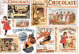 Riisipaperi 48x33cm Chocolate cardboards - Riisi- ja decoupage-paperit - DFS104 - 1