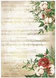 Riisipaperi A4 Holiday Music - Riisi- ja decoupage-paperit - DFSA4704 - 1