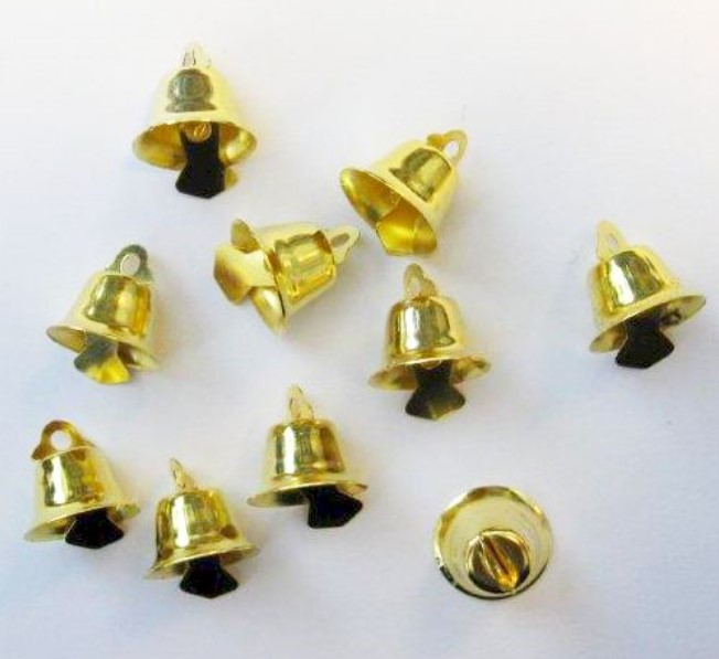 Kello 15mm 10kpl, kullanvärinen - Kulkuset ja kellot - 12244-4414 - 1