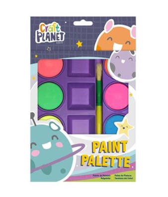 Lasten vesivärit, 8 väriä ja sivellin - Sormi- ja vesivärit - CPT 263104 - 1