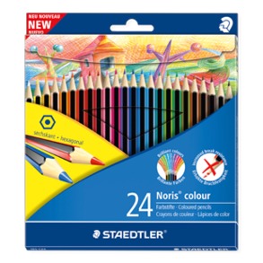 Puuvärit Noris Colour 24kpl - Värikynät, tussit, koulutarvikkeet - 185 C24 - 1