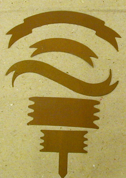 Ruosteiset kyltit, 5 kpl LKL - Muut koristelutarvikkeet - 6551-84 - 1