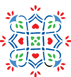 Sabluuna, Sydänkiepit, 13 x 18 cm LKL - Muovisabluunat - KD9354 - 1