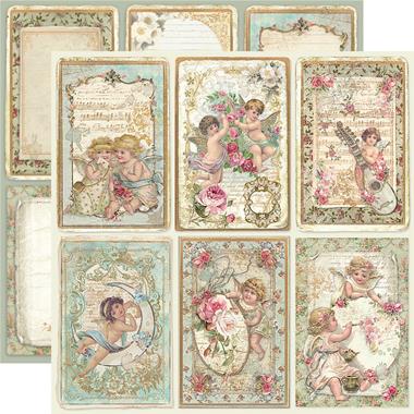 Skräppipaperi 30x30cm, Enkelikortit - Skräppipaperit ja kuviokartongit - SBB474 - 1