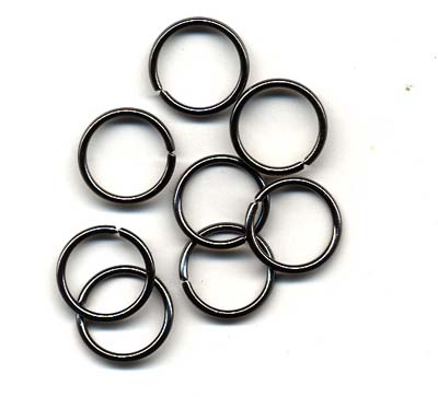 Välirengas 15 x 1,5mm 8kpl Musta / - Korunosat ja korutarvikkeet - 12116-1614 - 1