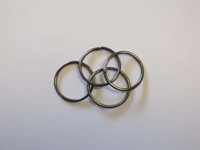 Välirengas 20 x 1,5mm 4kpl Musta / - Korunosat ja korutarvikkeet - 12116-1624 - 1