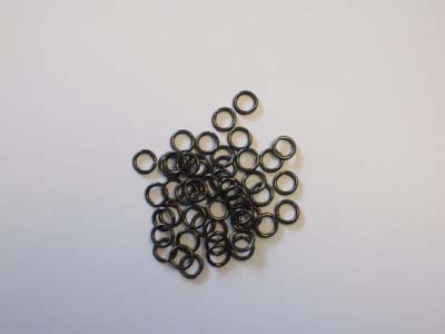 Välirengas vahva 6mm 50kpl Musta / - Korunosat ja korutarvikkeet - 12024-0044 - 1