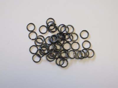 Välirengas vahva 8mm 50kpl Musta / - Korunosat ja korutarvikkeet - 12024-0054 - 1