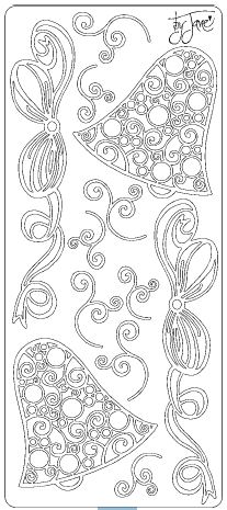 Ääriviivatarra kuplakellot kulta - Jouluiset ääriviivatarrat - 75374 - 1