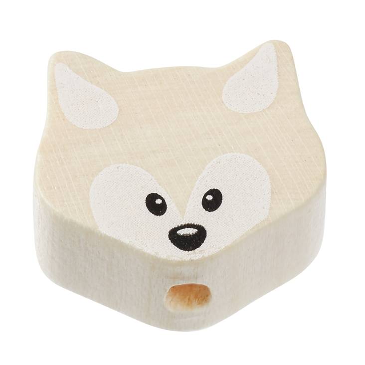 Kettu 2kpl puunvärinen, puuta LKL - Silikonihelmet ja tuttinauhatarvikkeet - 3260065 - 1