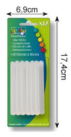 Liimapuikko 12kpl, 7,4mm x 10cm - Liimat, teipit, tarrapalat ja -nauhat - 21535-05 - 1