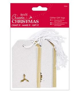 Pakettikortit kimaltavat 20kpl, kulta ja - Jouluaskartelu - PMA 105925 - 1