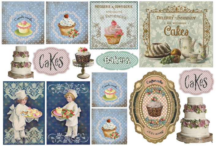 Riisipaperi 48x33cm Cake - Riisi- ja decoupage-paperit - DFS215 - 1