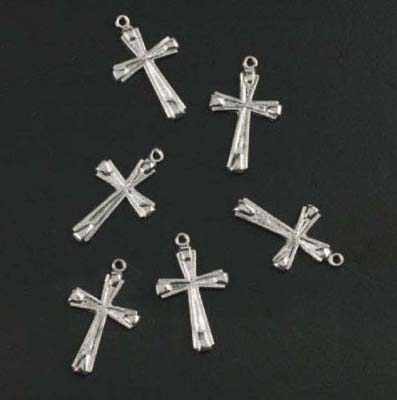 Ristiriipus 6kpl Hopeanvärinen - Korunosat ja korutarvikkeet - 11808-1705 - 1