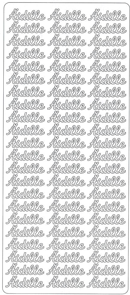 Ääriviivatarra Äidille, kulta - Ääriviivatarrat tekstillä - 75255 - 1