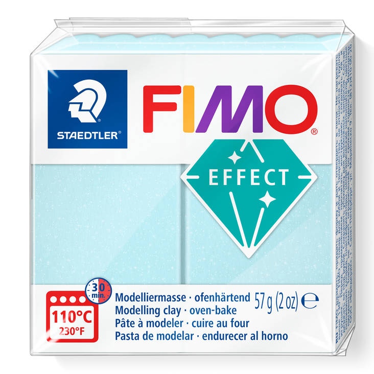 Fimo Effect jalokiv. sin.jääkvartsi LKL - FIMO Soft ja Effect -muovailumassat - 8020-306 - 2