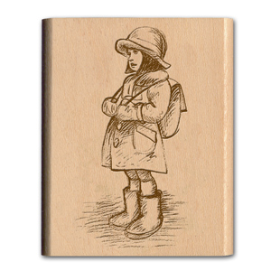 Leimasin puuvarrella, Nostalgia 10 cm - Puuvartiset leimasimet ja Blockwallah - 99-9061306 - 1