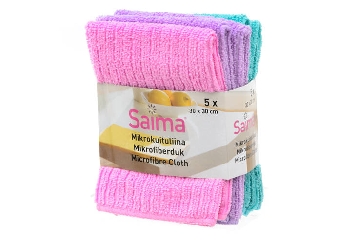 Mikrokuituliinat 5kpl, värilajitelma - KODINTUOTTEET - TT-274856 - 1