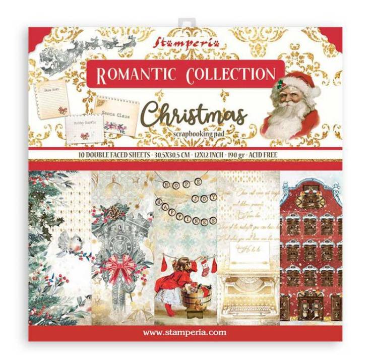Paperilehtiö 30x30cm Romantic Christmas - Kuviopaperilajitelmat - SBBL96 - 1
