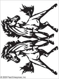 Simply Screen- seula, Horses - Kangasmaalaus Simply Screen - 98546 - 1