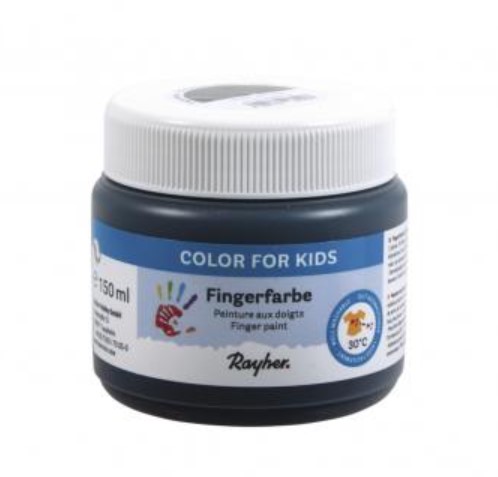 Sormiväri 150ml musta - Sormi- ja vesivärit - 38959576 - 1