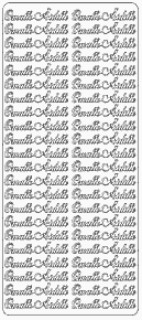 Ääriviivatarra Omalle äidille, kulta LKL - Ääriviivatarrat tekstillä - 75146 - 1