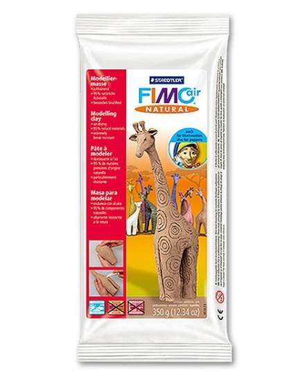 FIMOair Natural 350g, ruskea LKL - Perus- ja kevytmassat - 8150-7 - 1