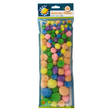 Pompomit, pastellivärilajitelma 100kpl - Piippurassit, höyhenet, softis - CPT 6621107 - 1