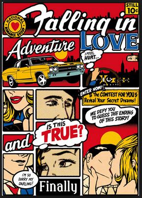 Decoupage-paperi Red Comics LKL - Riisi- ja decoupage-paperit - DFG407 - 1