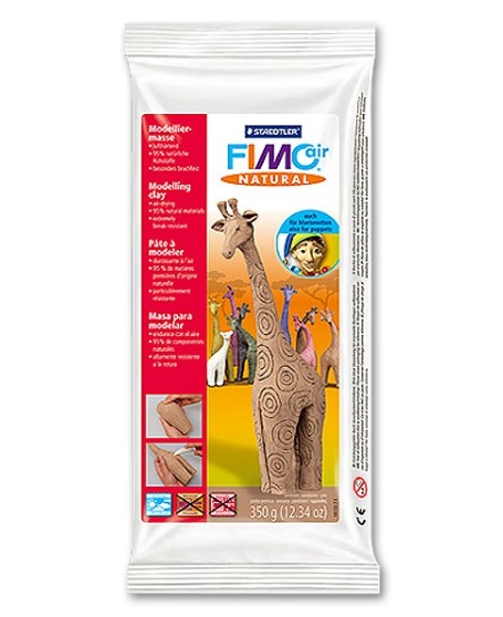 FIMOair Natural 350g, ruskea LKL - Perus- ja kevytmassat - 8150-7 - 1