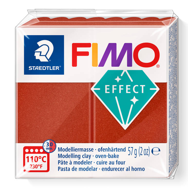 Fimo Effect, metallikupari, LKL - FIMO Soft ja Effect -muovailumassat - 8020-27 - 2