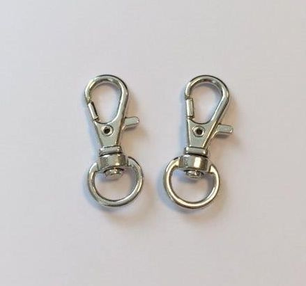 Karabiinilukko 33mm 2kpl, hopeanvärinen - Korunosat ja korutarvikkeet - 12032-4707 - 1