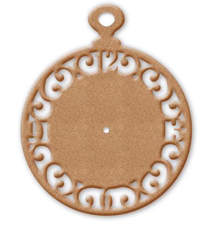 Kellotaulu lenkillinen koristereunat MDF - Kellonvalmistus - KF267 - 1