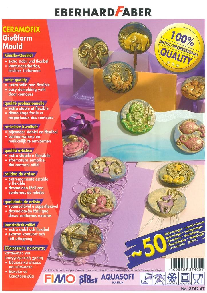 Kipsimuotti, Horoskoopit, 17x27 cm LKL - Muotit - 8742-47 - 1