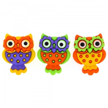 Koristenapit Huhuu, värikkäät pöllöt - Halloween - JJ-7947 - 1