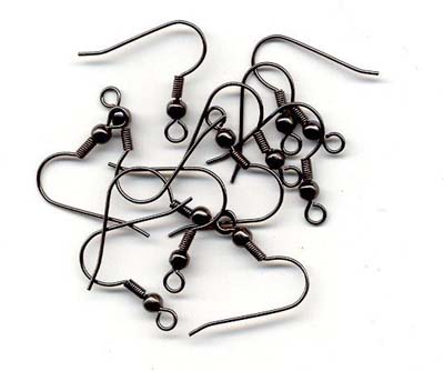 Korviskoukku avo 12kpl Musta/Antrasiitti - Korunosat ja korutarvikkeet - 12092-9247 - 1