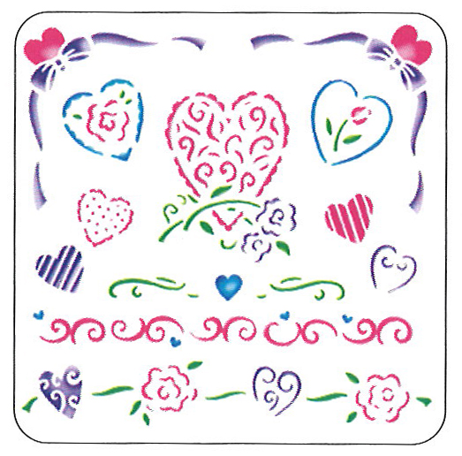 Lasersabluuna, Sydämet LKL - Muovisabluunat - 28247 - 1