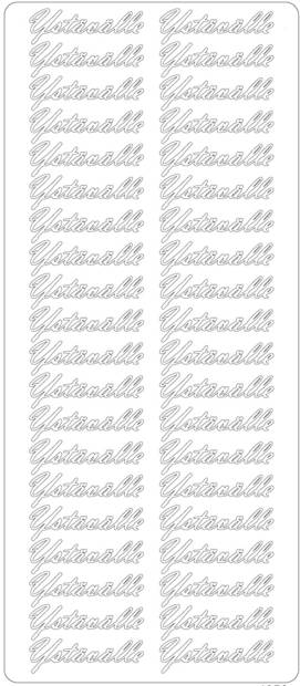 Ääriviivatarra Ystävälle 2, kulta - Ääriviivatarrat tekstillä - 75348 - 1