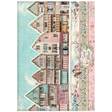 Riisipaperi A4 Sweet Winter Village - Riisi- ja decoupage-paperit - DFSA4728 - 1