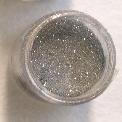 Kohopulveri 28 g, kiiltävä hopea - Leimailutarvikkeet - 28858 - 1