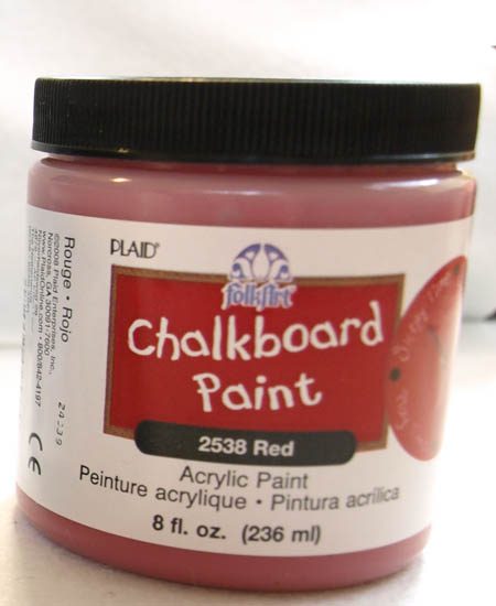 Liitutaulumaali, 236 ml, punainen - Liitutaulumaali ja -lakka - 2538 - 1