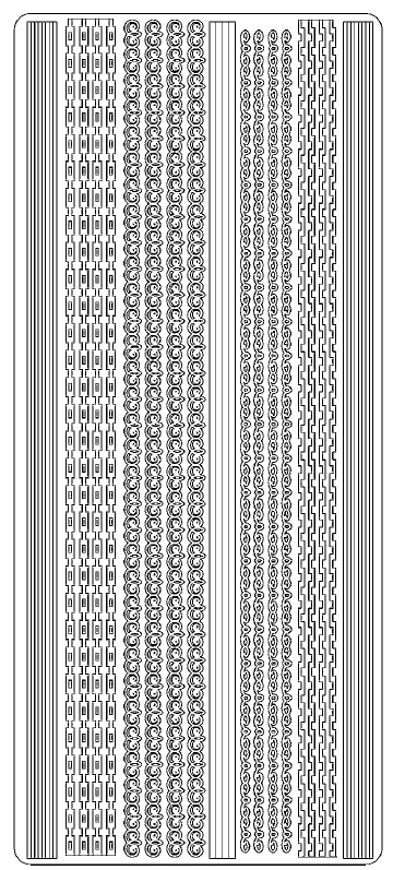 Ääriviivatarra Nauhalajitelma, valkoinen - Muut ääriviivatarrat - 75308 - 1