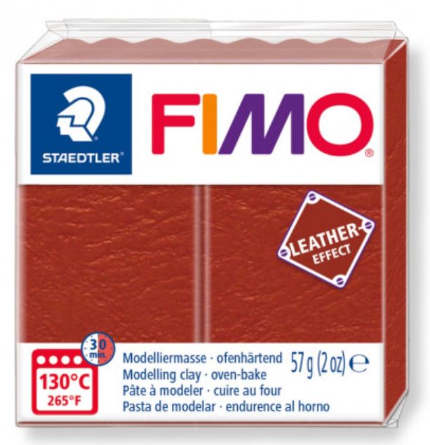 Fimo Leather -nahkafimo ruosteenpunainen - FIMO Leather -nahkamassa - 8010-749 - 1