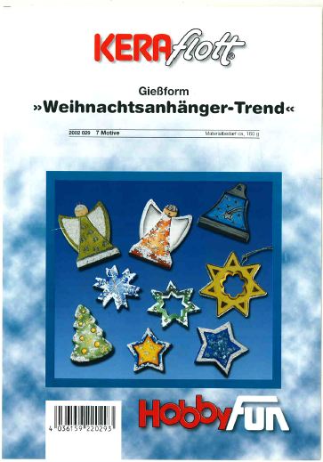 Kipsimuotti, joulukoristeet - Muotit - 2002-029 - 1