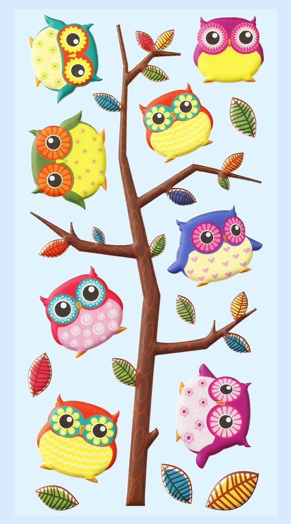 Pehmotarrat, Pöllöt - Tarrat, värikkäät - 3451239 - 1