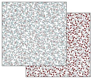 Skräppipaperi 30x30cm Marjaköynnökset - Skräppipaperit ja kuviokartongit - SBB479 - 1