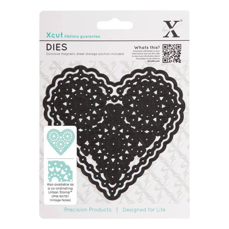 Stanssi X-Cut, Filigree Heart - Kuvioleikkurin stanssit - XCU 503149 - 1