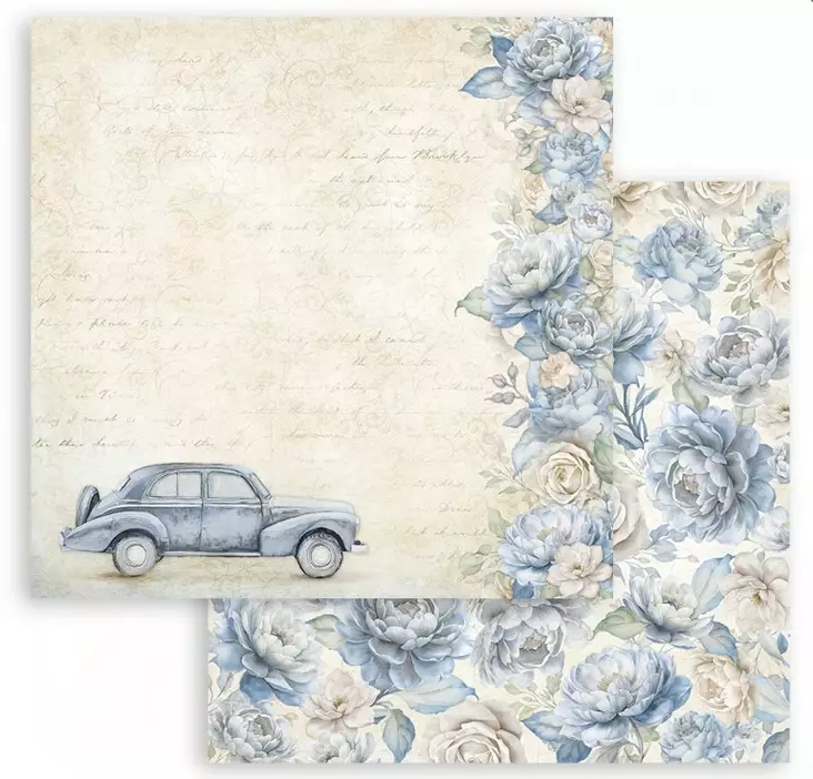 Skräppipaperi 30x30cm, Vintage car - Skräppipaperit ja kuviokartongit - SBB1069 - 1